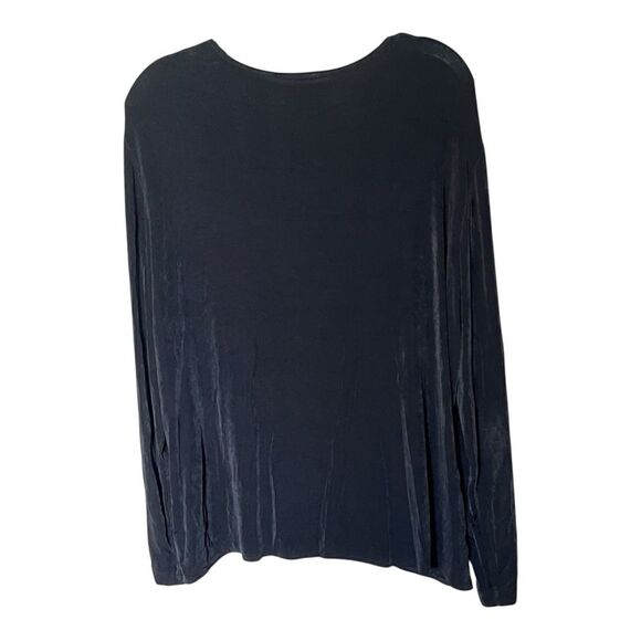 Chico's Travelers Black Tie Front Long Sleeve Cardigan Jacket Size 3 or X Large - Picture 2 of 7